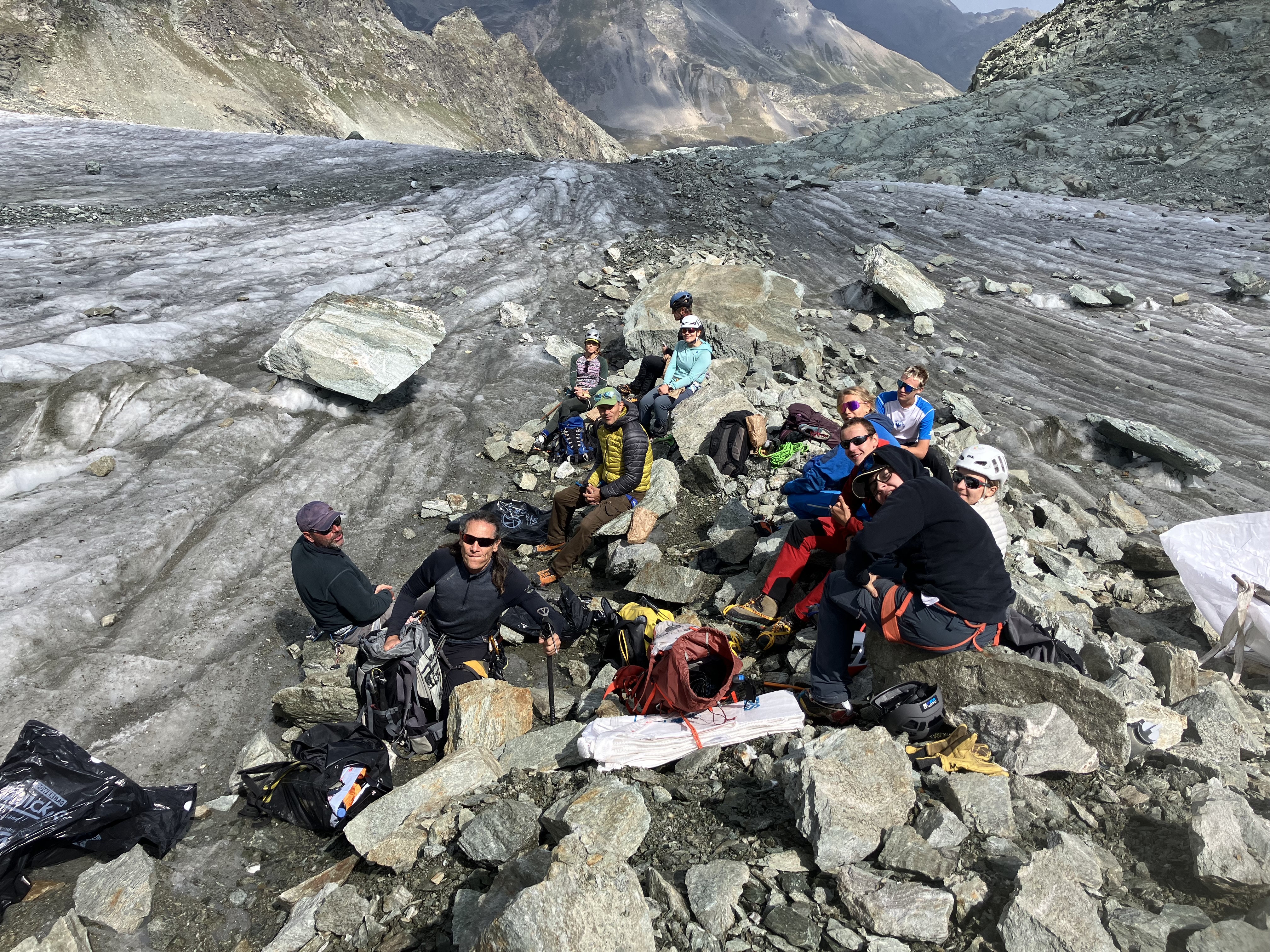 pause pic-nic offert par la cabane